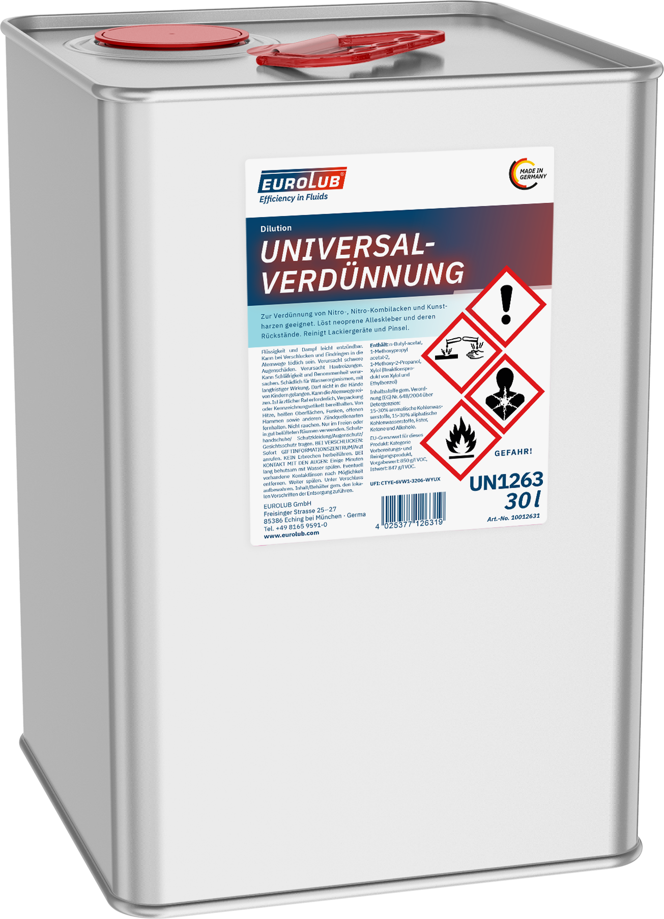 EUROLUB Universalverdünnung 30l Kanister
