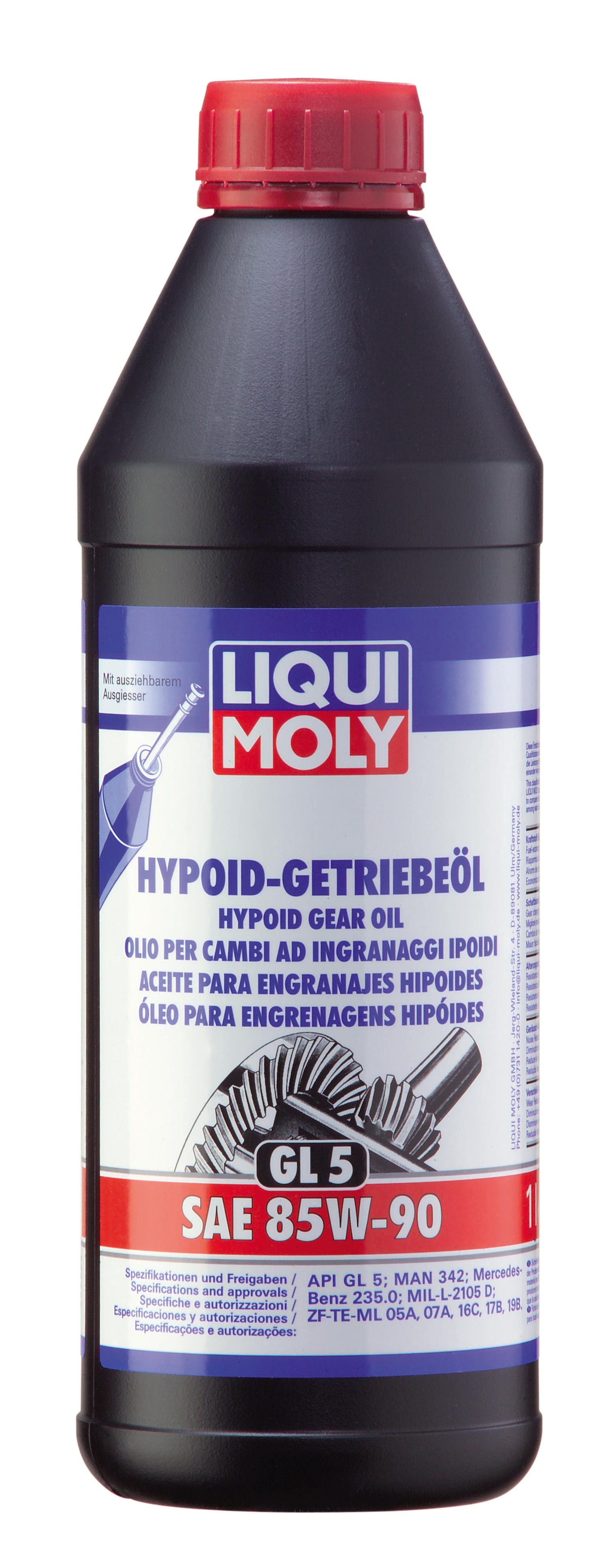 Liqui Moly 1035 Hypoid Getriebeöl GL5 SAE 85W-90 1l - SAE 85W-90 ...