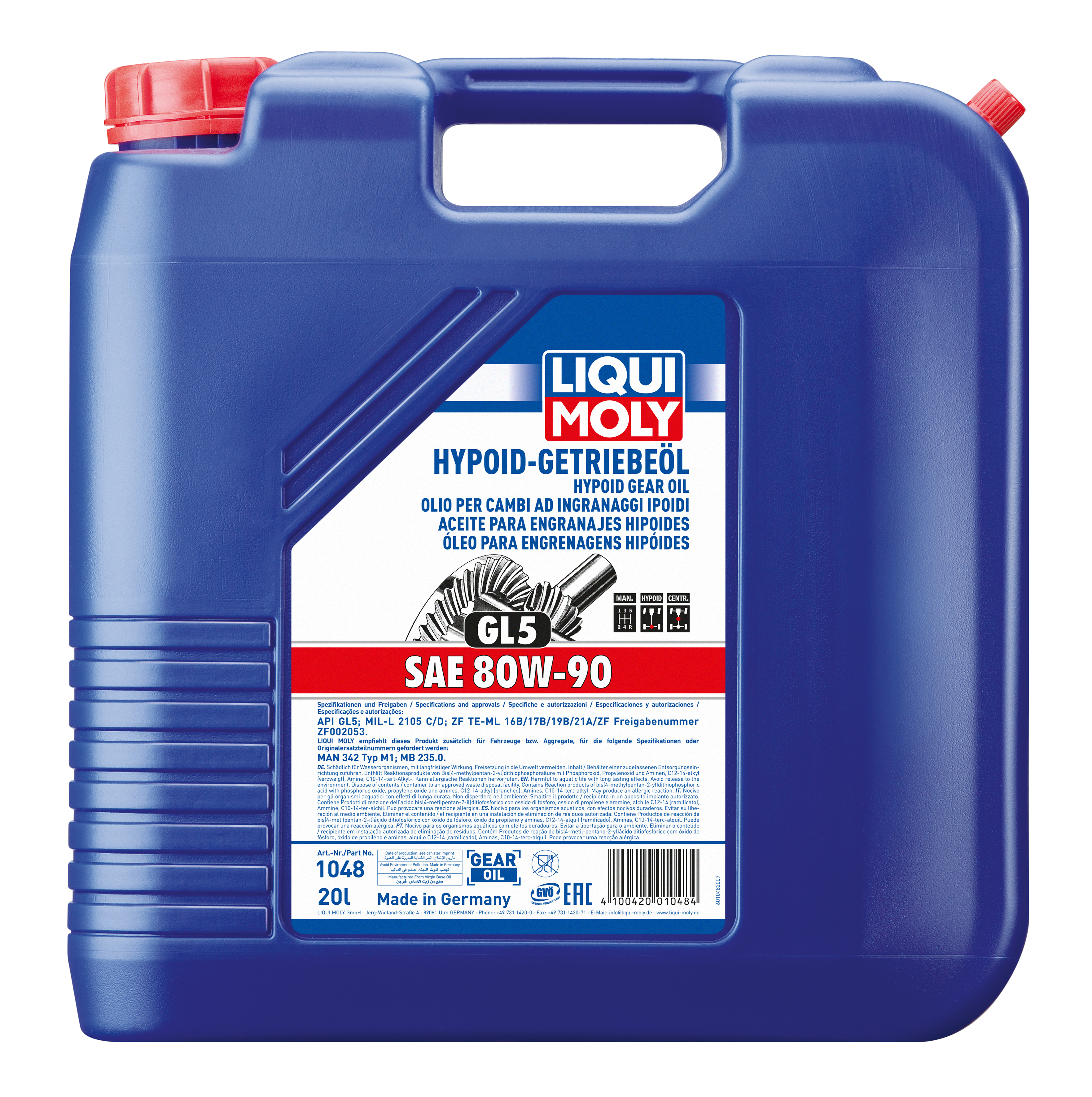 Liqui Moly  Hypoid-Getriebeöl (GL 5) SAE 80W-90 20l