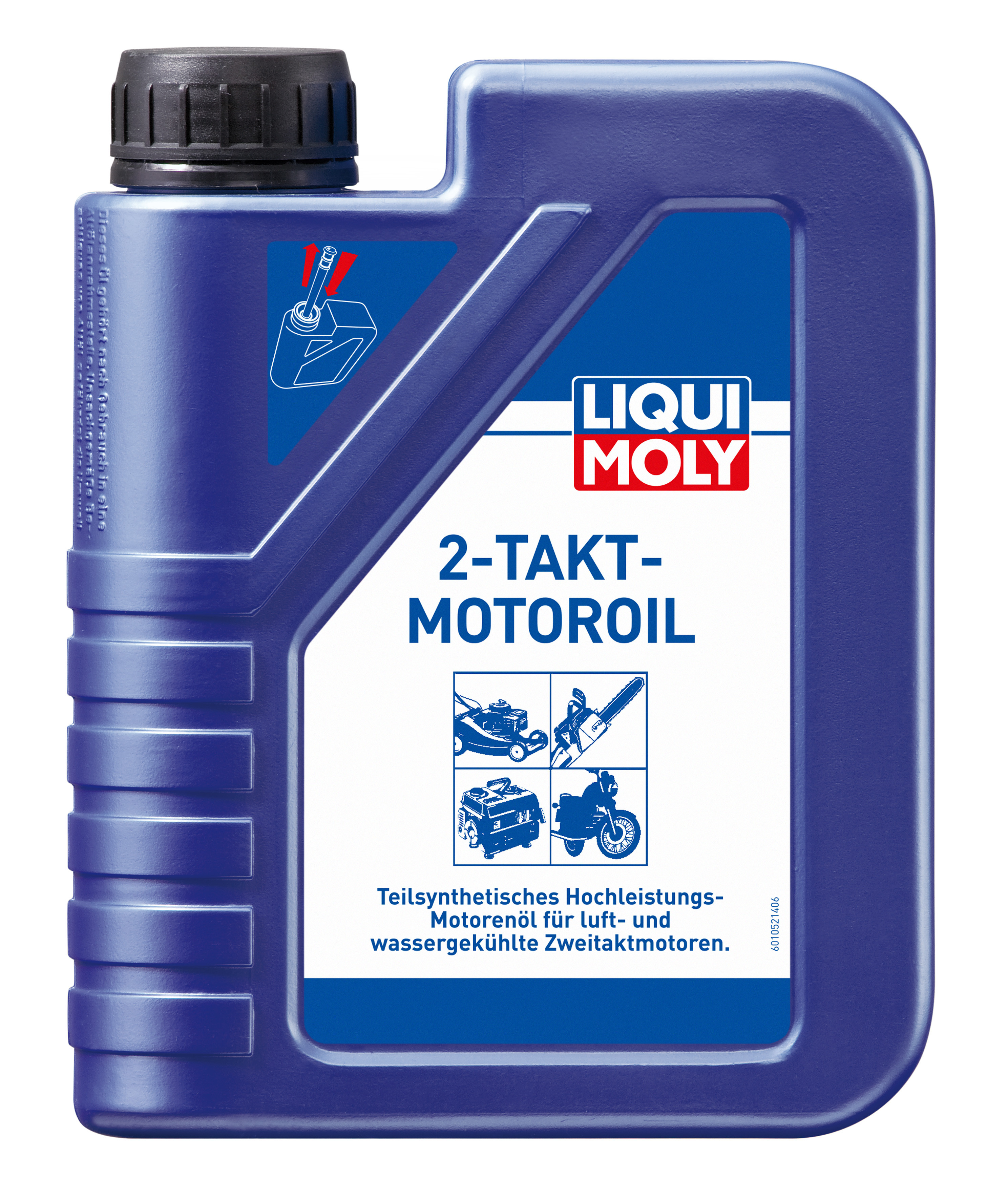 Liqui Moly 2-Takt-Motoroil selbstmischend teilsynthetisches Motorrad Motoröl 1l