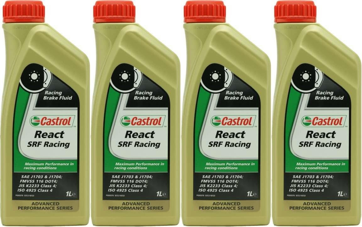 Castrol React SRF Racing Bremsflüssigkeit 4x 1l = 4 Liter