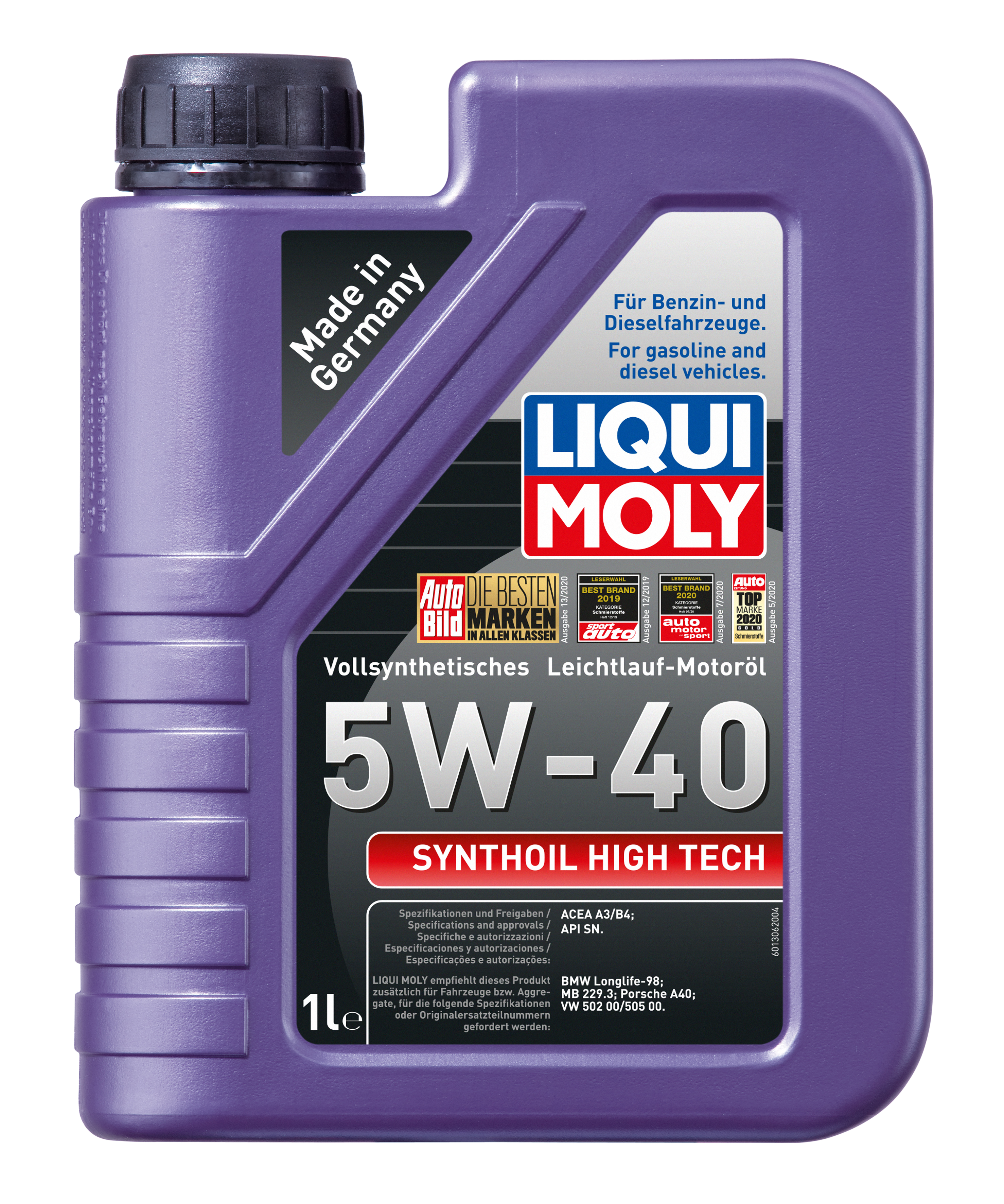 Liqui Moly Synthoil High Tech 5W-40 Motoröl 1l