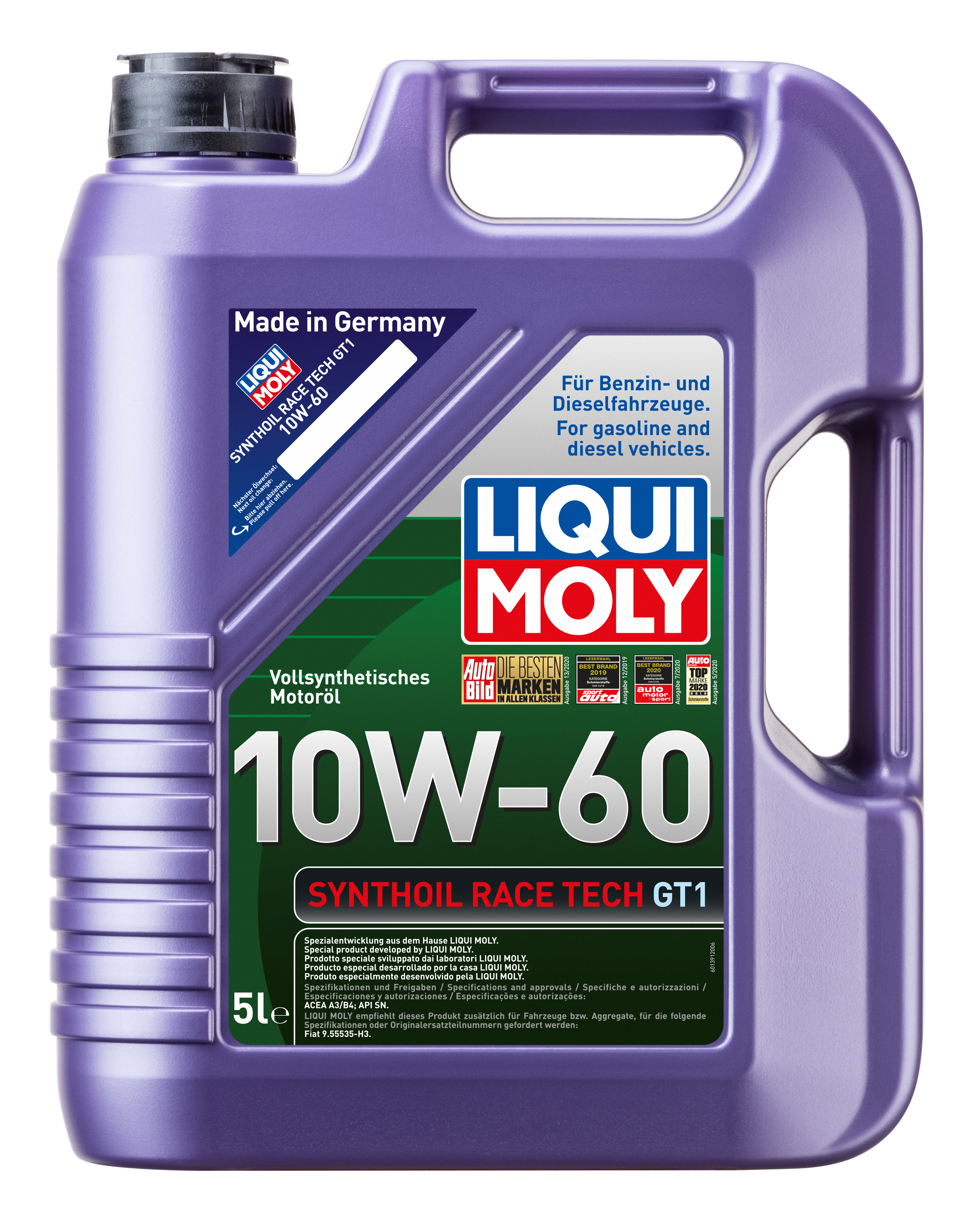 Liqui Moly Synthoil Race Tech GT1 10W-60 Motoröl 5l