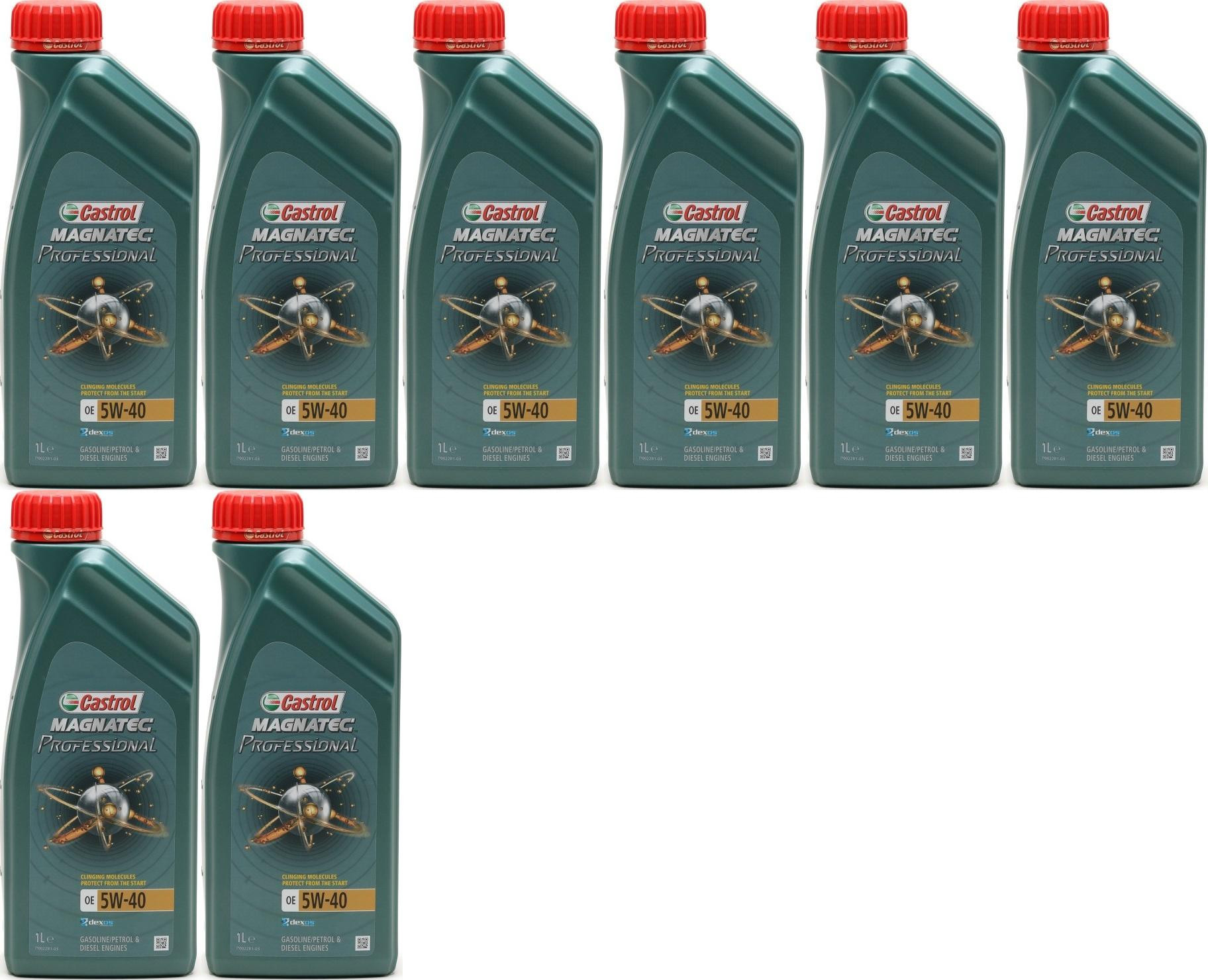 Castrol Magnatec Professional OE 5W-40 Motoröl 8x 1l = 8 Liter