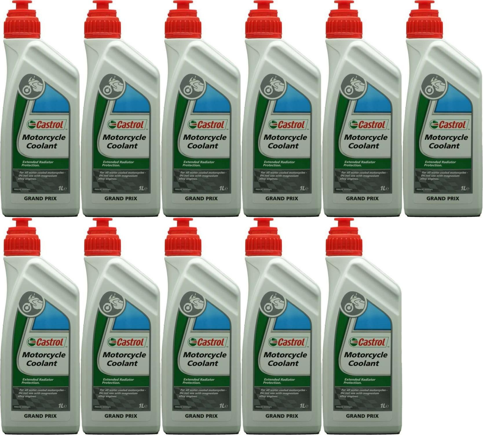 Castrol Motorcycle Coolant 11x 1l = 11 Liter Kühlflüssigkeit