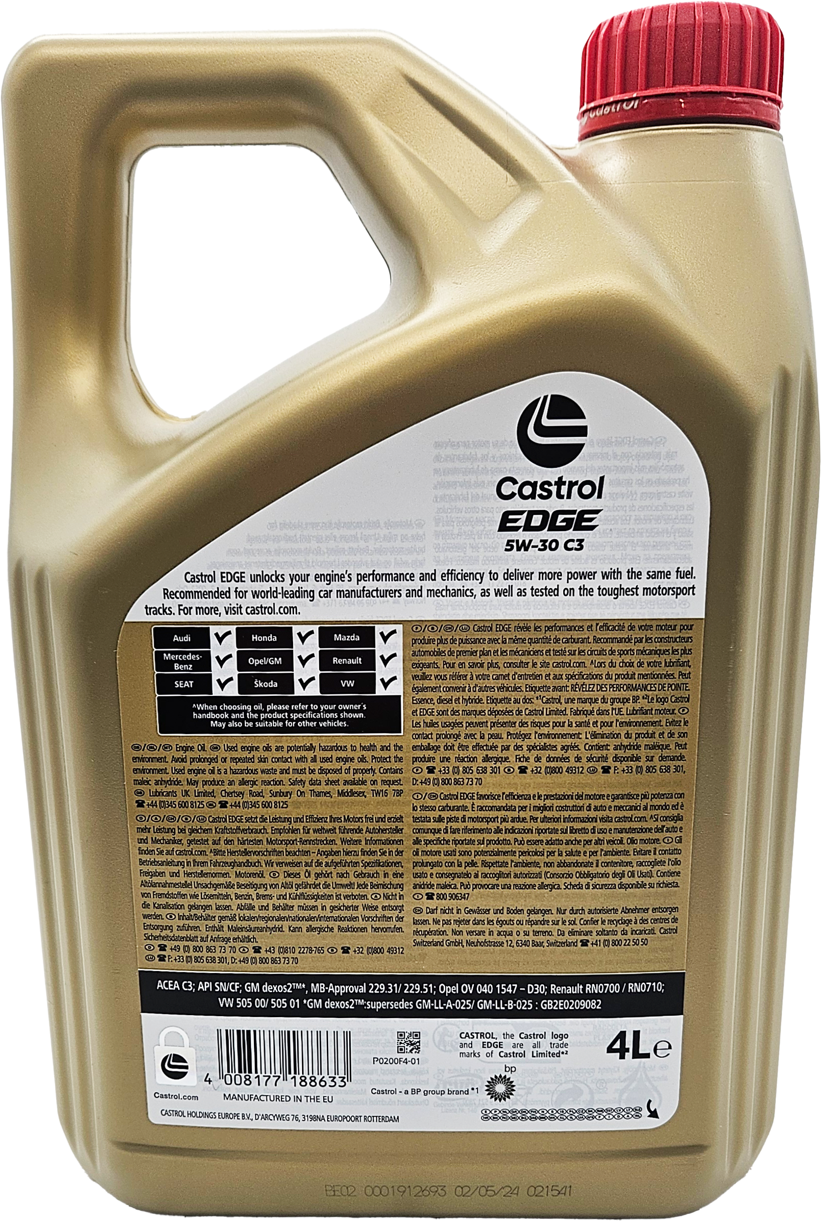 Castrol Edge 5W-30 C3 (ex. FST) Motoröl 4l