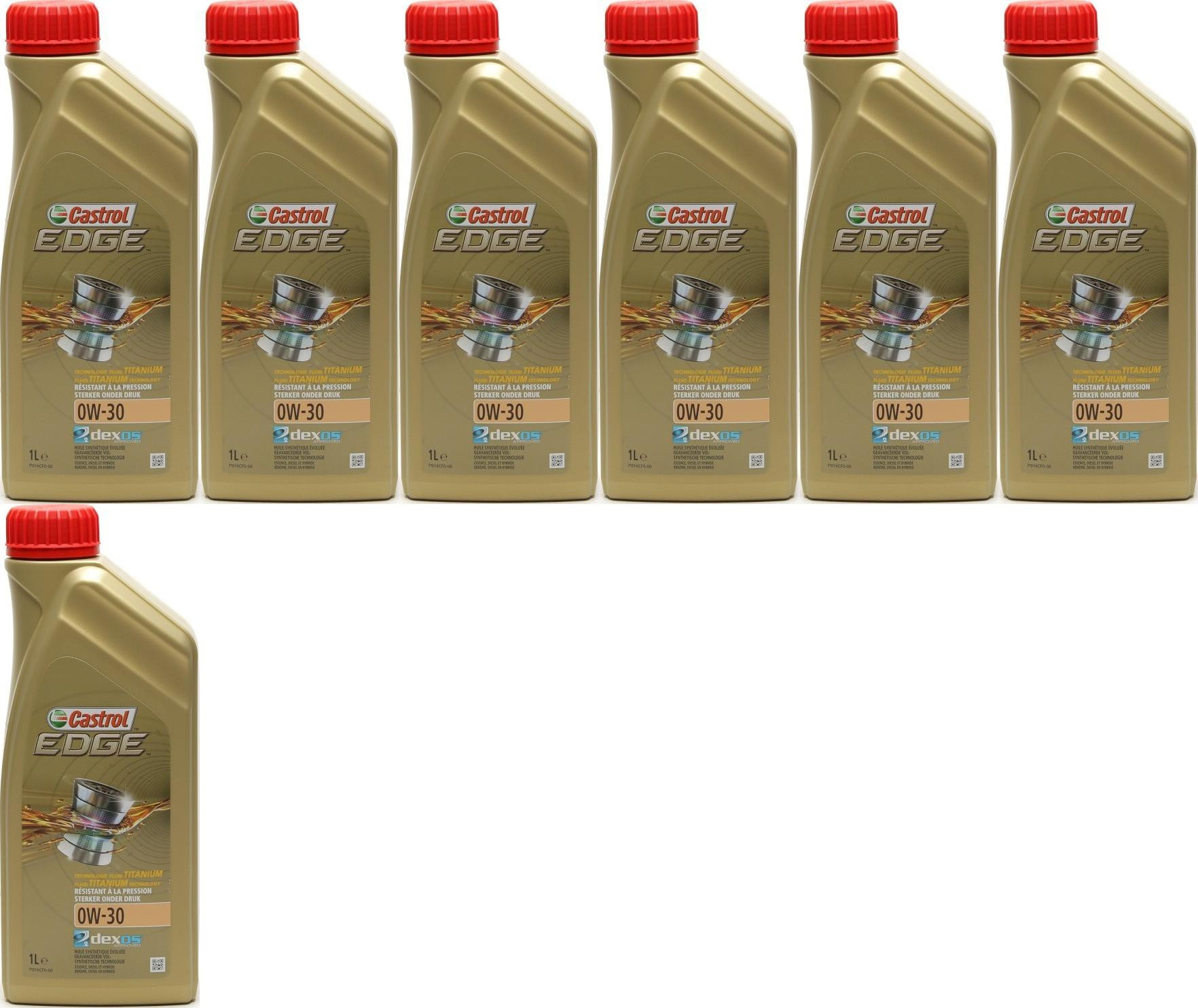 Castrol Edge 0W-30 Fluid Titanium (ex. FST) Motoröl 7x 1l = 7 Liter