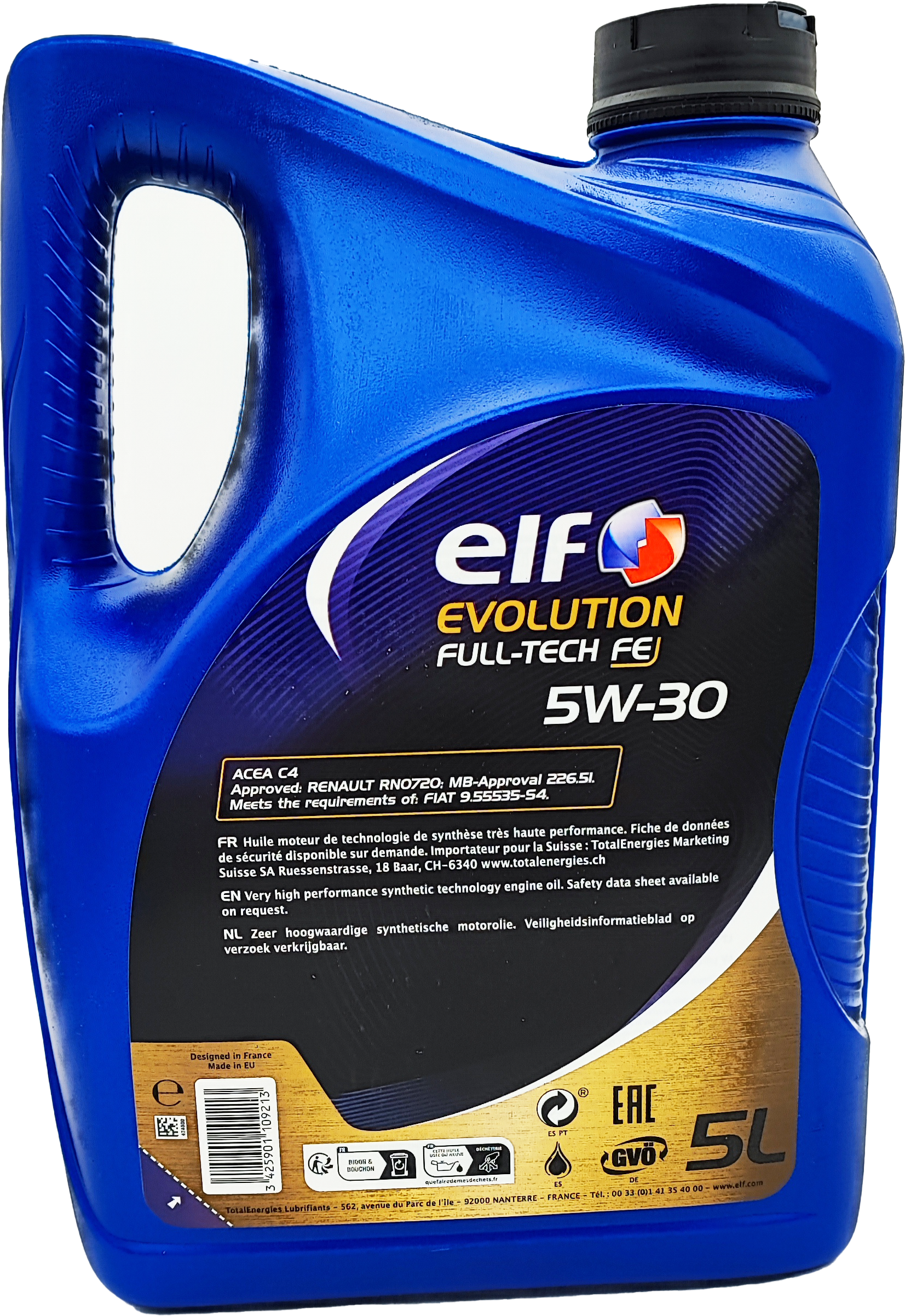 Elf Evolution Full-Tech FE 5W-30 Motoröl 5l