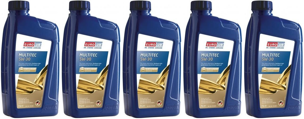EUROLUB MULTITEC 5W-30 Motoröl 5 Liter + MANN FILTER W7008 Ölfilter - Komplett-Set