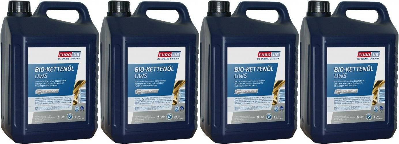 Eurolub BIO-Kettenöl UWS 4x 5 = 20 Liter