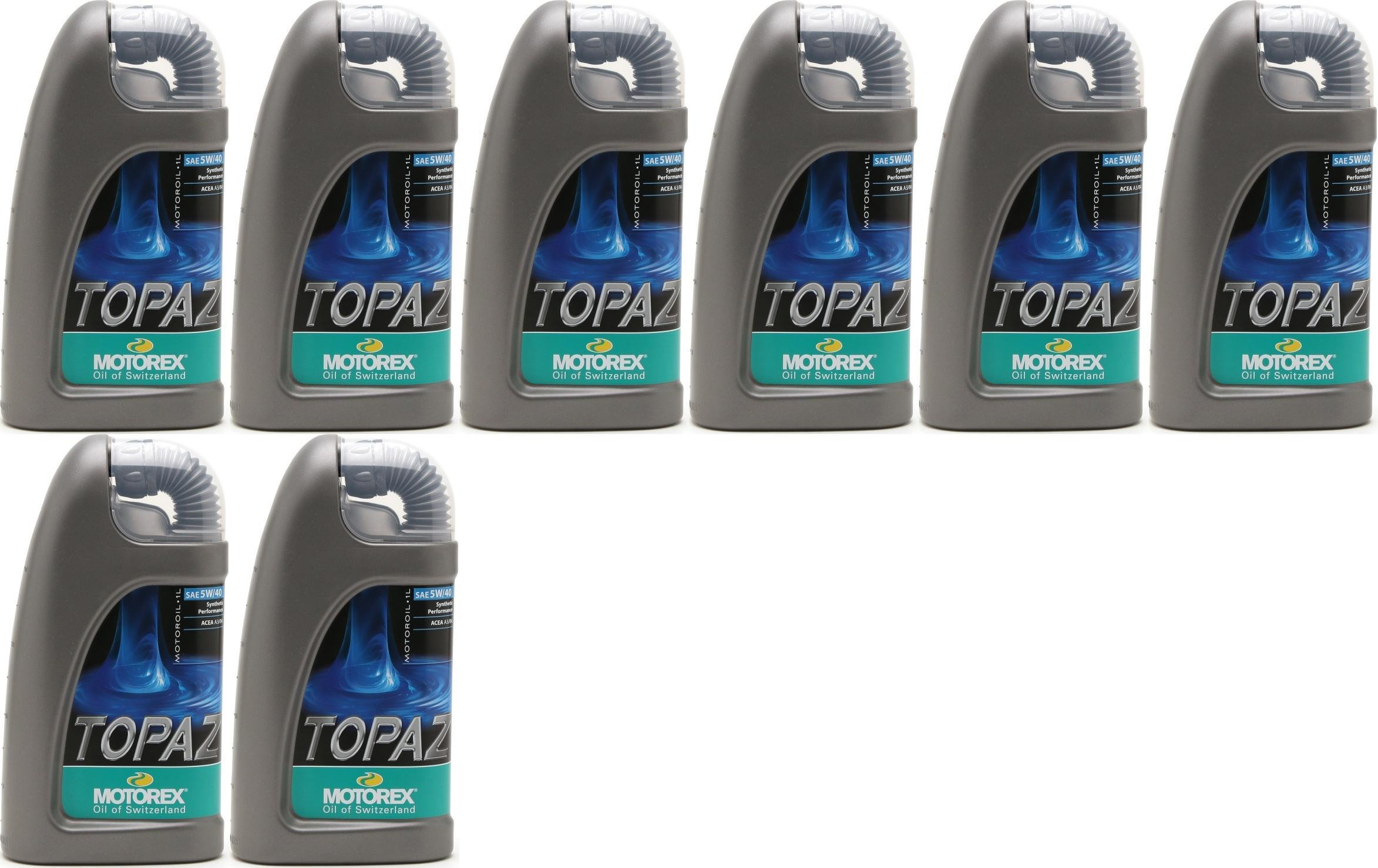 Motorex Topaz SAE 5W-40 Motoröl 8x 1l = 8 Liter