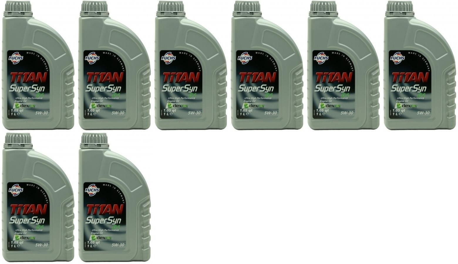 FUCHS TITAN Supersyn D1 5W-30 Motoröl 8x 1l = 8 Liter