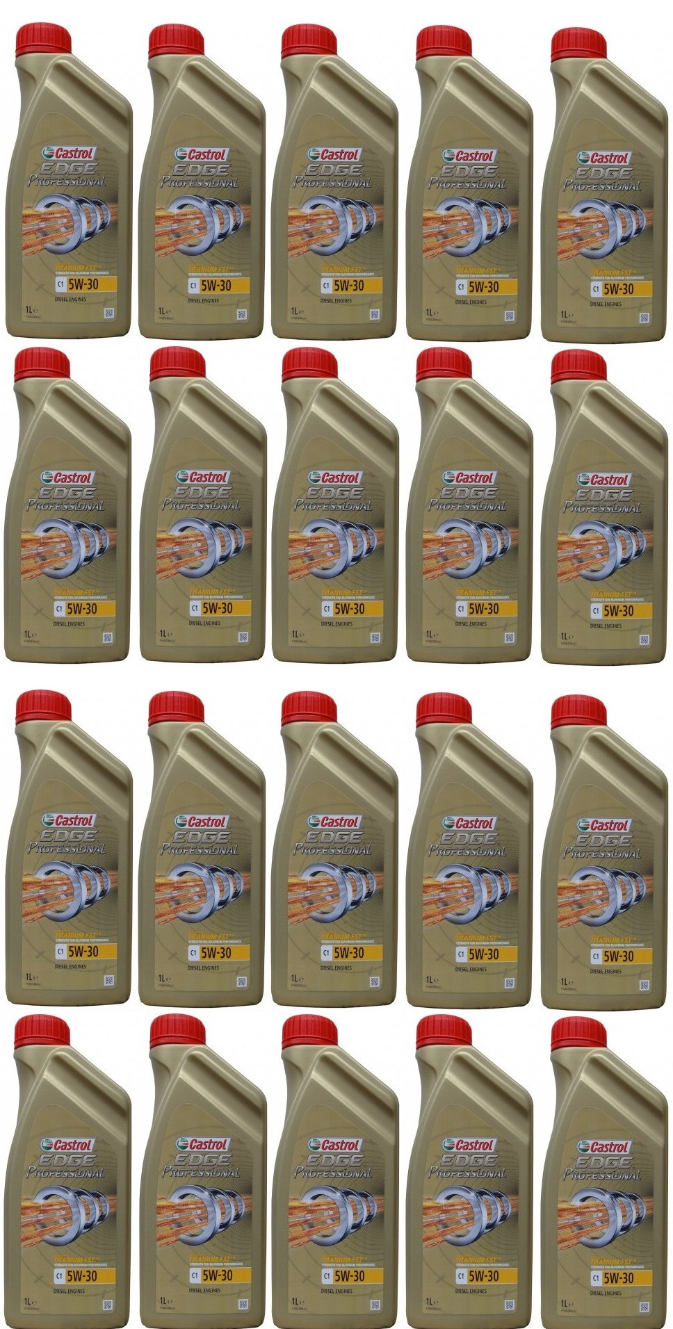 Castrol Edge Professional Titanium C1 5W-30 Motoröl 20x 1l = 20 Liter ...