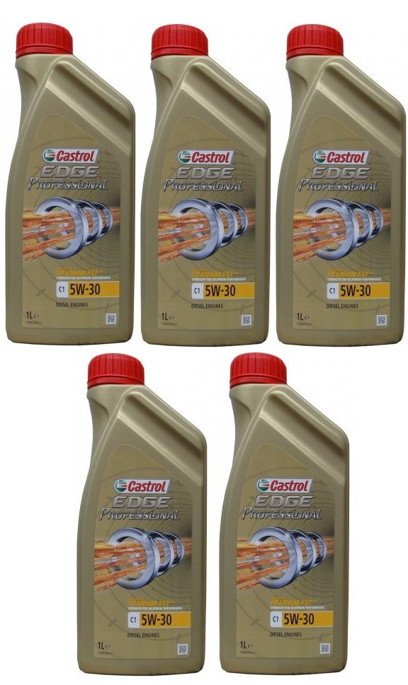 Castrol Edge Professional Titanium C1 5W-30 Motoröl 5x 1l = 5 Liter