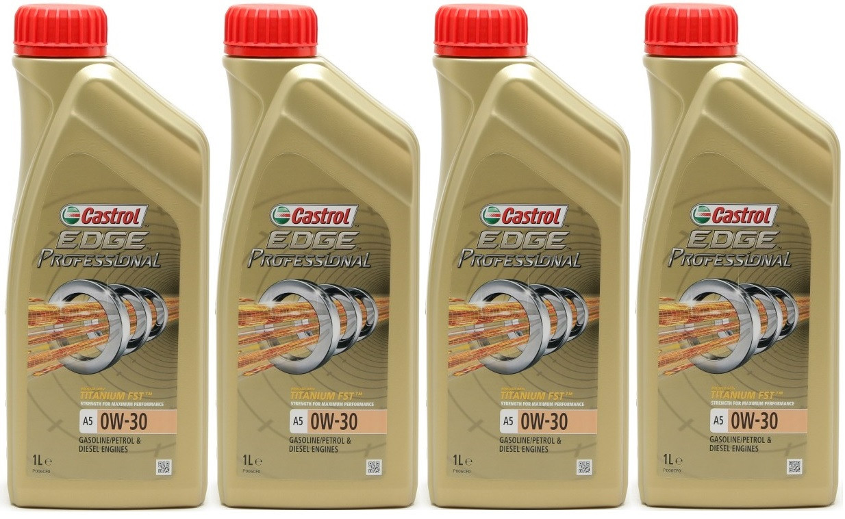 Castrol Edge Professional A5 0W-30 Fluid Titanium (VOLVO A5/B5) 4x1l=4 Liter