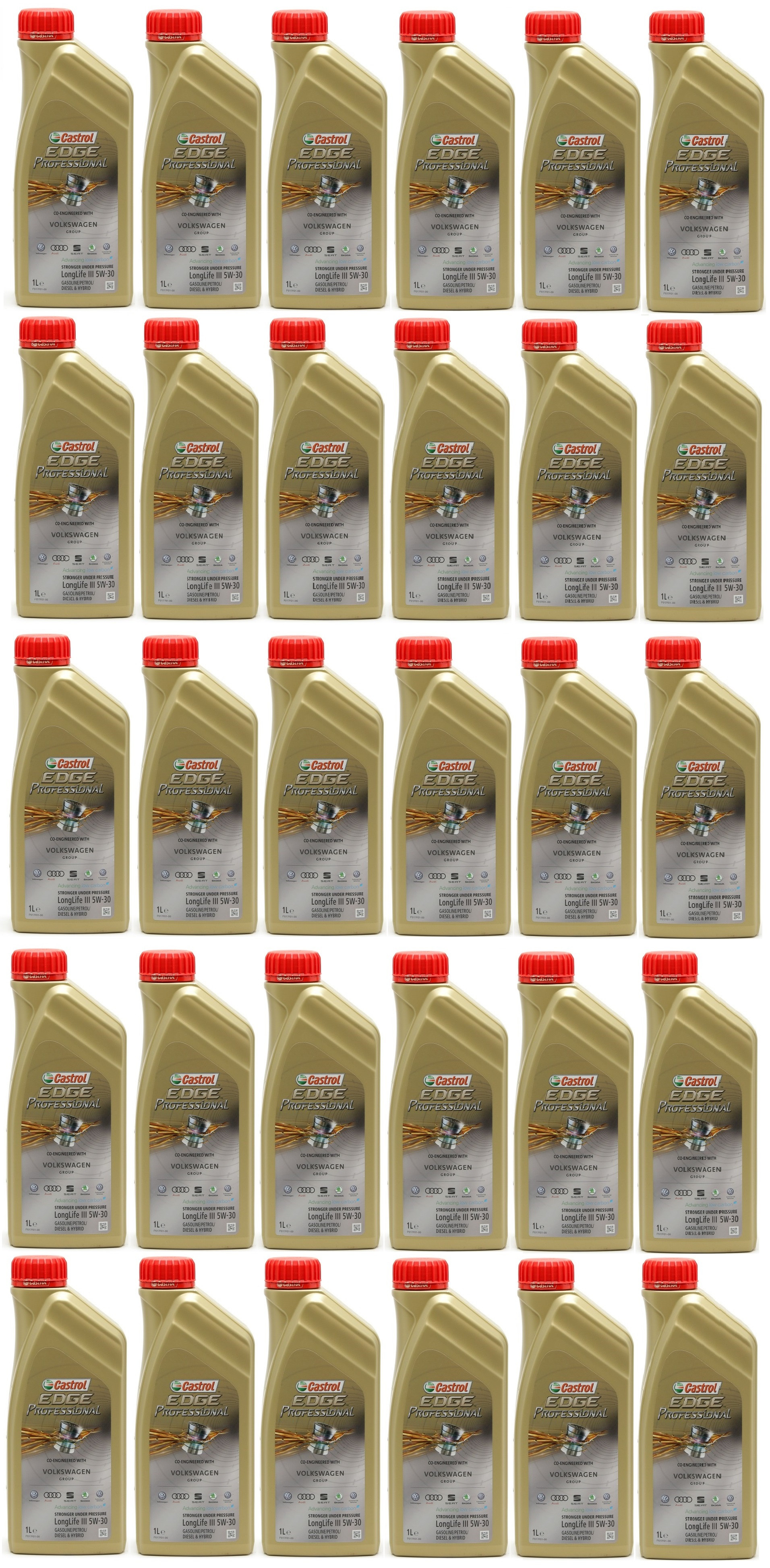 Castrol Edge Professional Longlife III Fluid Titanium (ex. FST) 5W-30 Motoröl 30x 1l = 30 Liter