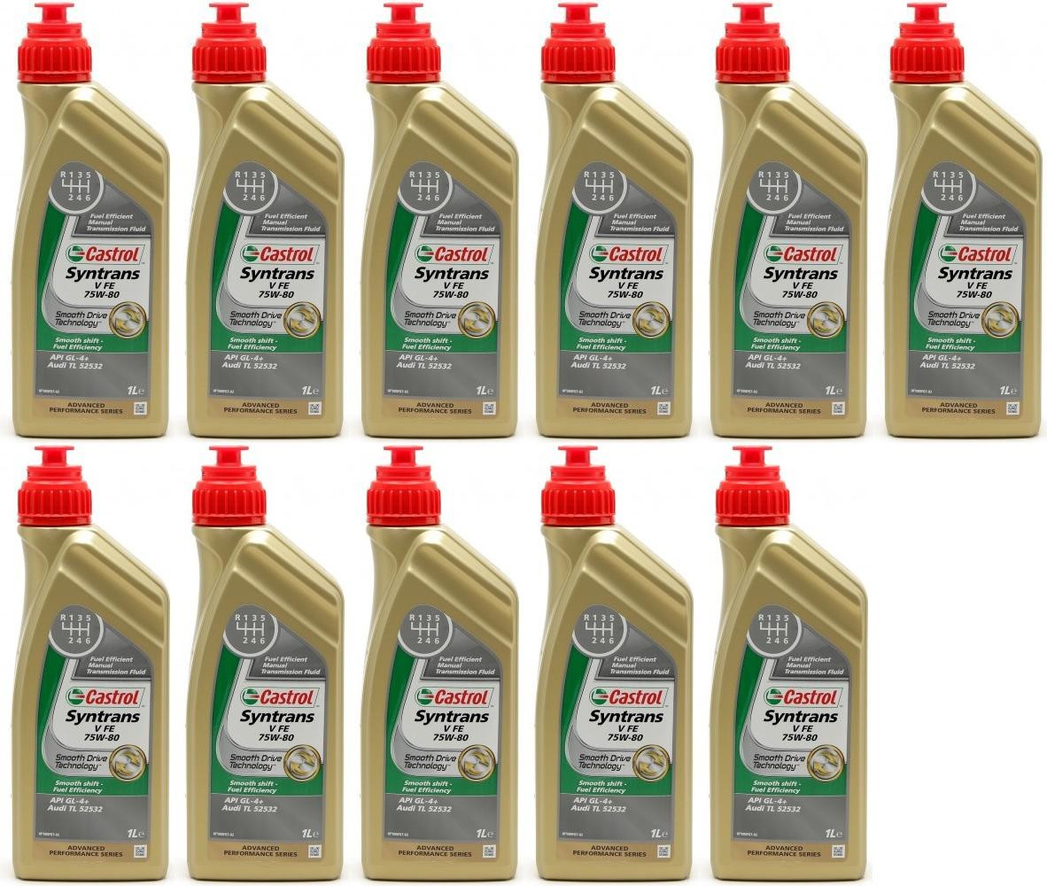 Castrol Transmax Manual V 75W80 Schaltgetriebeöl 11x 1l = 11 Liter