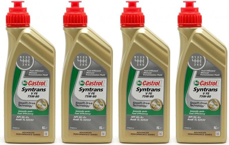 Castrol Transmax Manual V 75W-80 Schaltgetriebeöl 4x 1l = 4 Liter