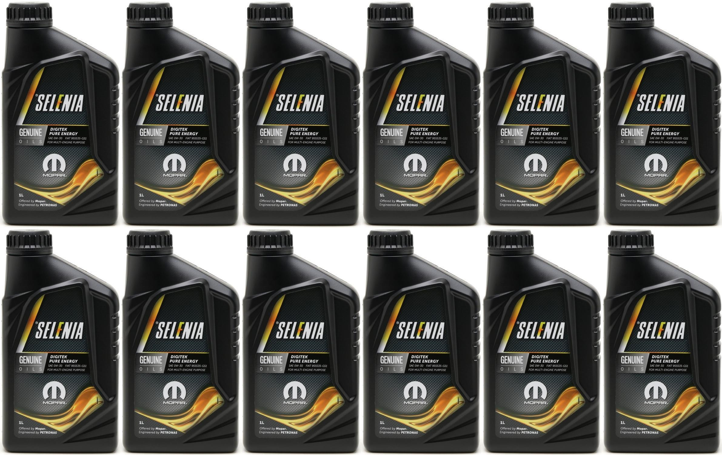 Selenia Digitek Pure Energy 0W-30 Motoröl 12x 1l = 12 Liter