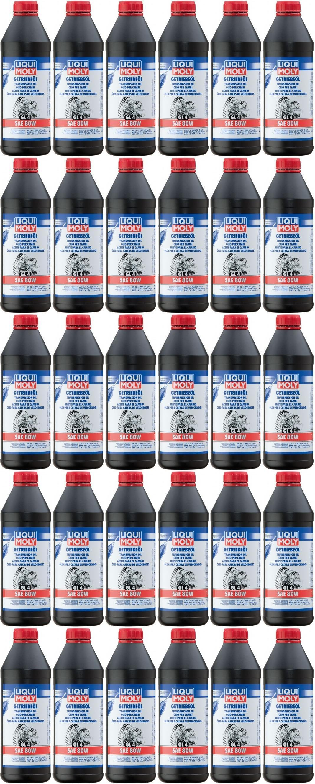 Liqui Moly 1020 Getriebeöl (GL4) SAE 80W 30x 1l = 30 Liter