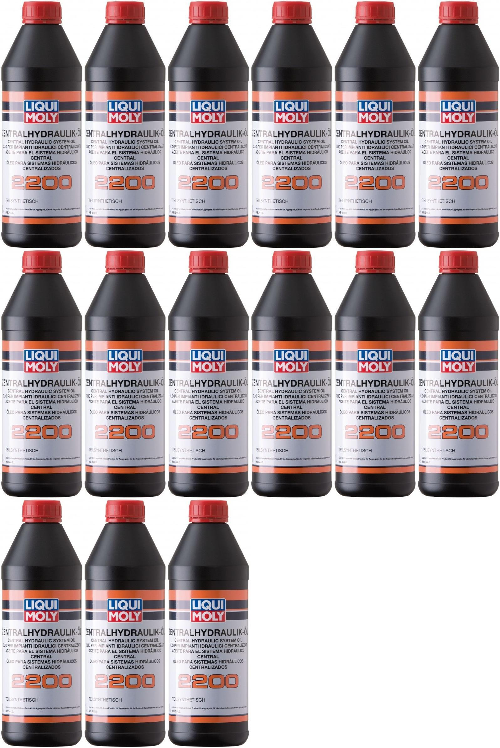 Liqui Moly 3664 Zentralhydraulik-Öl 2200 15x 1l = 15 Liter