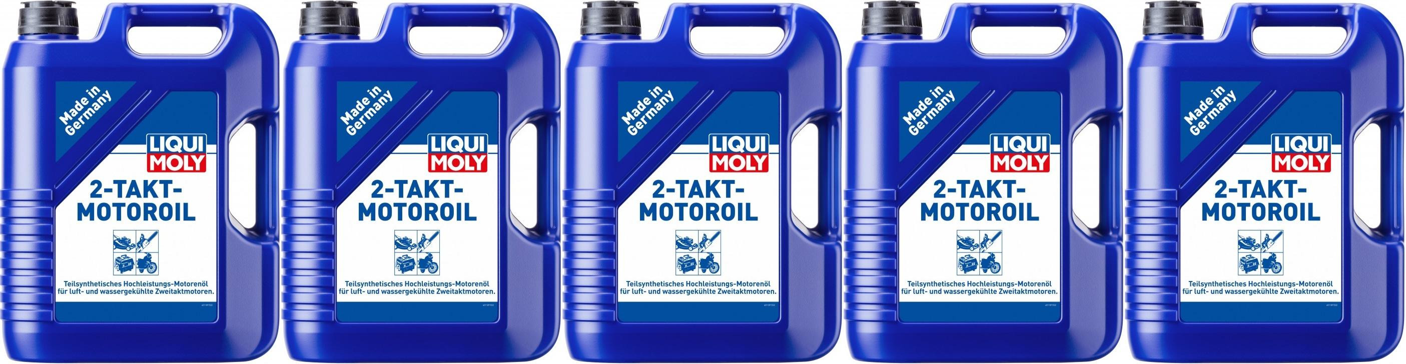 Liqui Moly 1189 2-Takt-Motoröl selbstmischend teilsynthetisches 5x 5
