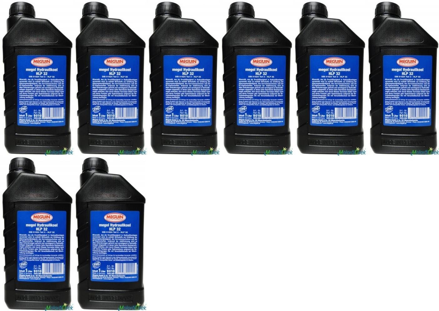 Meguin 9010 Hydraulikoel HLP 32 8x 1l = 8 Liter