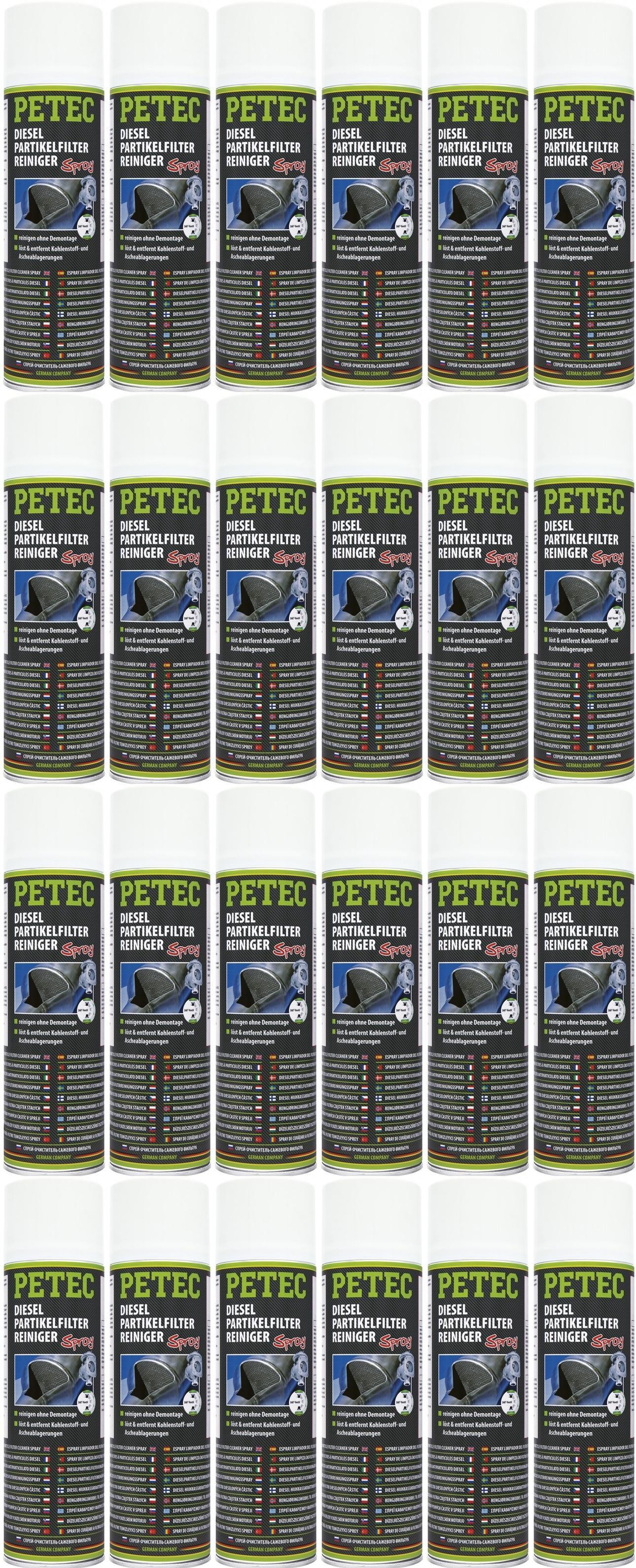 Petec Dieselpartikelfilterreiniger Spray 24x 400 Milliliter