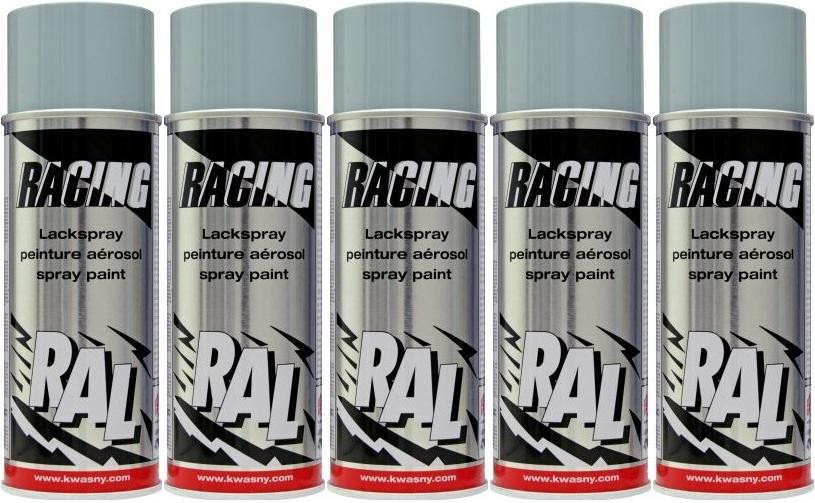 RACING RAL 7001 Silbergrau, 5x 400 Milliliter