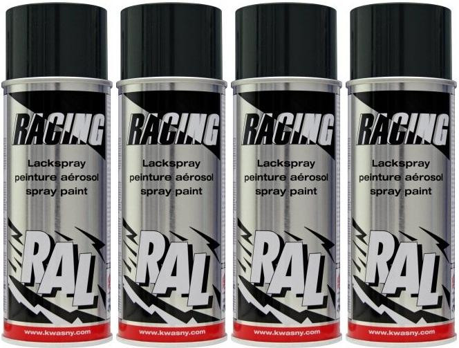 RACING RAL 9005 Tiefschwarz, 4x 400 Milliliter