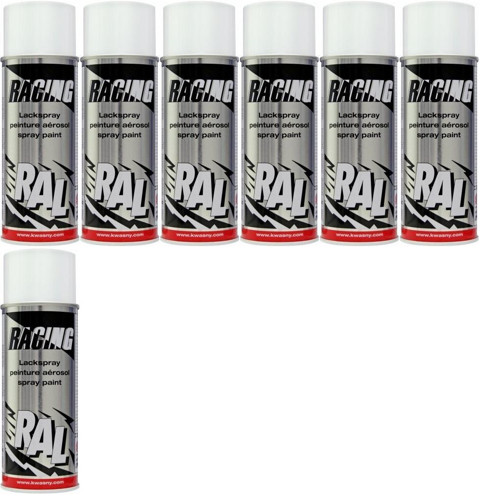 RACING RAL 9010 Reinweiß, 7x 400 Milliliter
