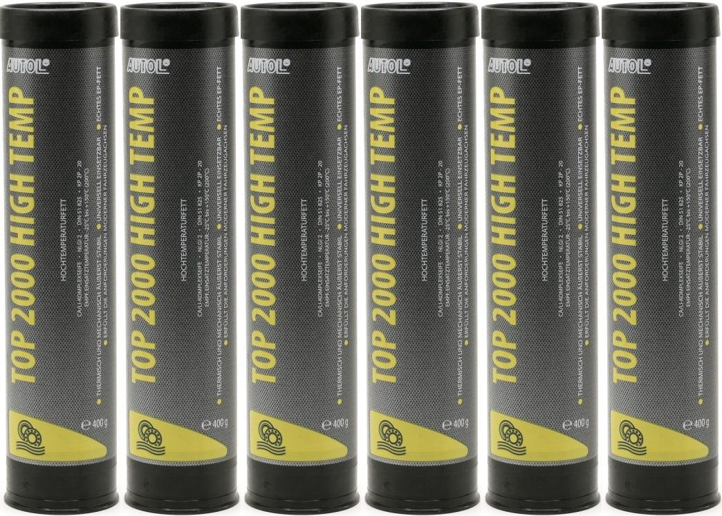 16,73€/l AUTOL TOP 2000 HIGH TEMP Fett 10 X 400 G