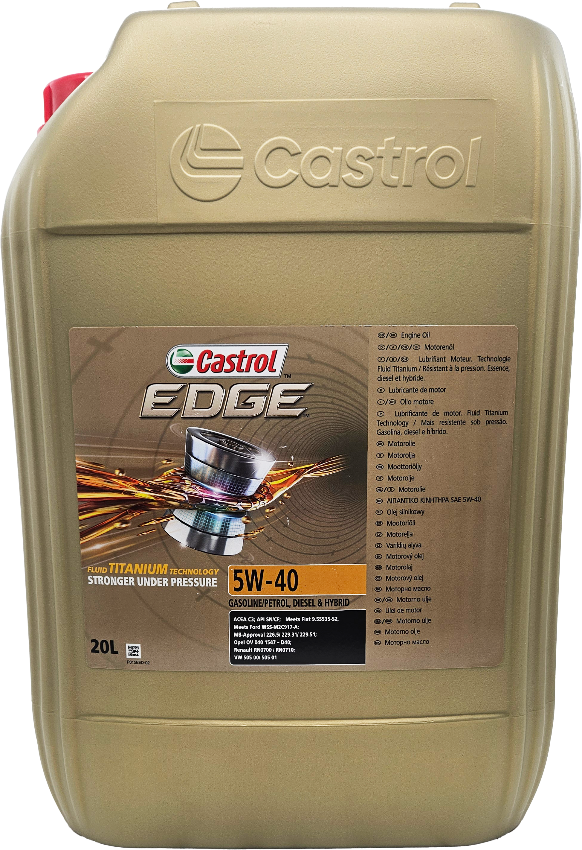Castrol Edge 5W-40 Motoröl 20l Kanister (ex. FST)