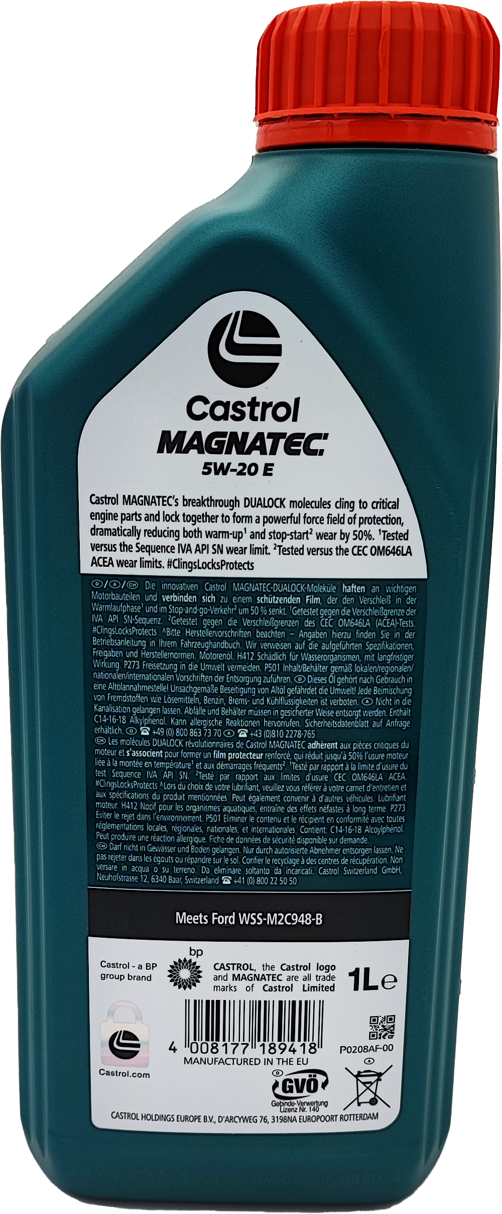 Castrol Magnatec 5W-20 E Motoröl 1l Flasche (ex. Stop-Start)