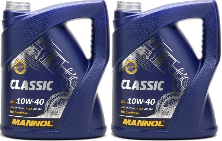MANNOL Classic 10W-40 Diesel & Benziner Motoröl 2x 5 = 10 Liter - SAE ...