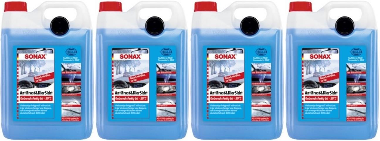 Sonax 03325000 AntiFrost & KlarSicht CLASSIC Citrusduft gebrauchsfertig 4x5=20l