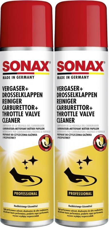 SONAX Vergaser + DrosselklappenReiniger 2x 400 Milliliter