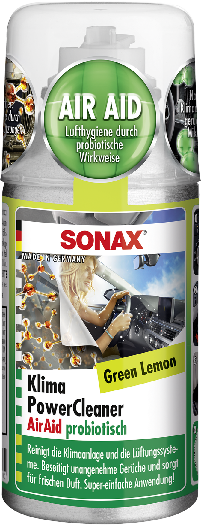 SONAX KlimaPowerCleaner AirAid Green Lemon 100 ml
