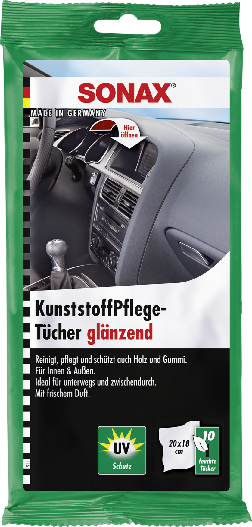 Sonax KunststoffPflegeTücher glänzend