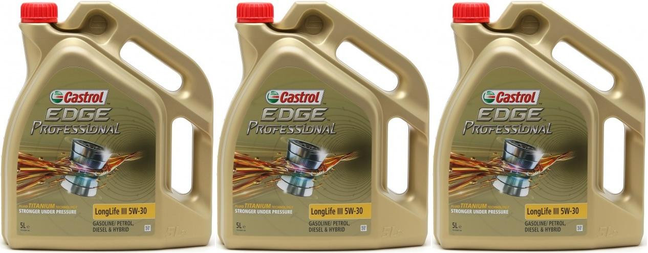 Castrol Edge Professional Longlife III Fluid Titanium (ex FST) 5W-30 3x 5 = 15l