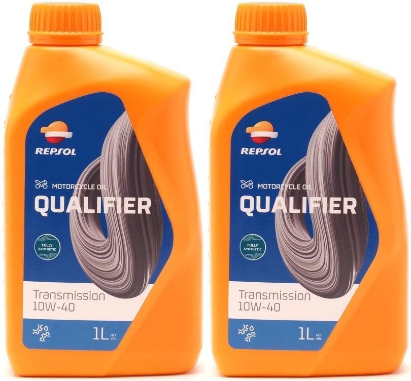 Repsol Motorrad Getriebeöl QUALIFIER TRANSMISION 10W-40 1 Liter 2x 1l = 2 Liter
