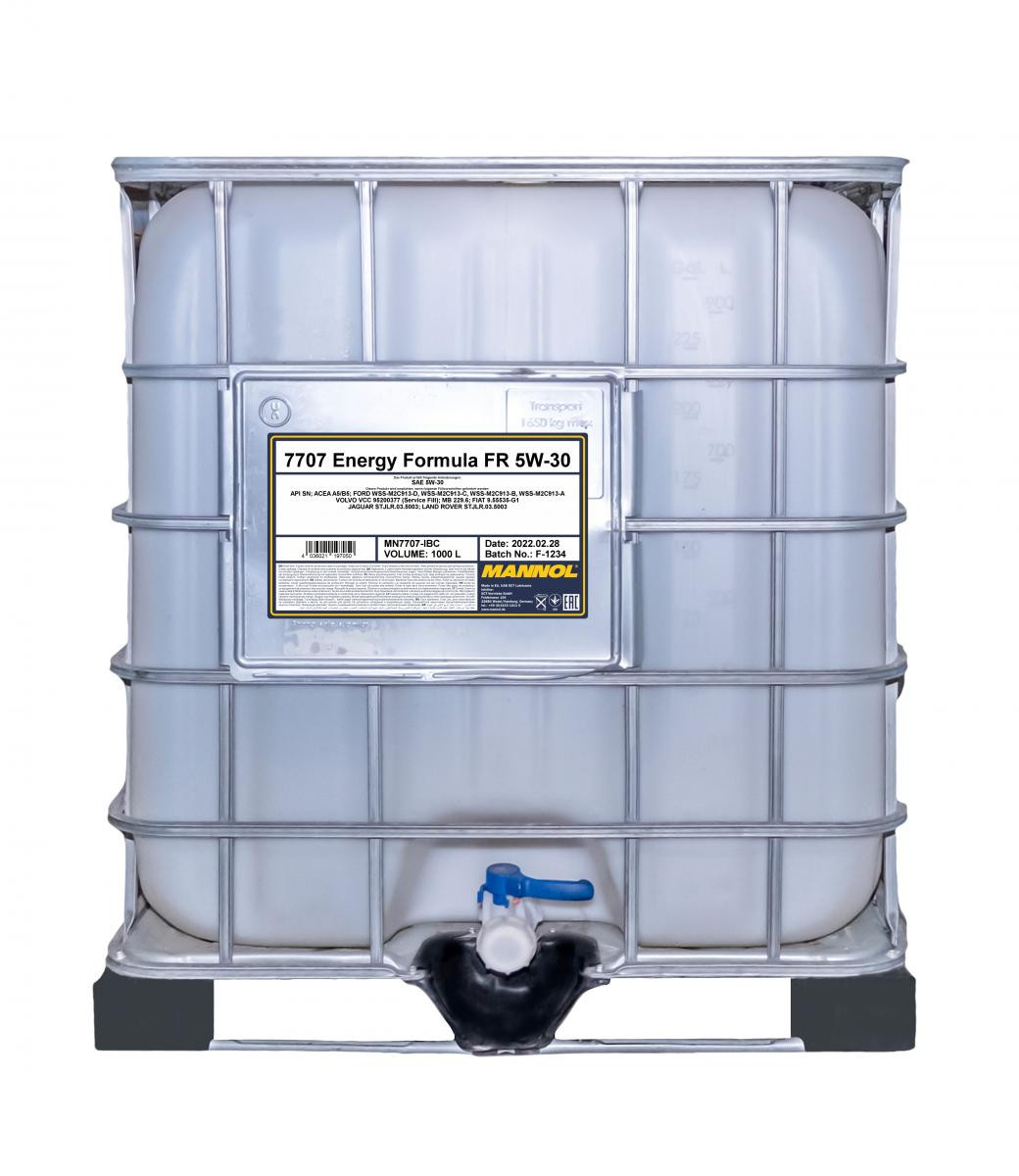 Mannol 7707 Energy Formula FR 5W-30 Motoröl 1000l IBC Container