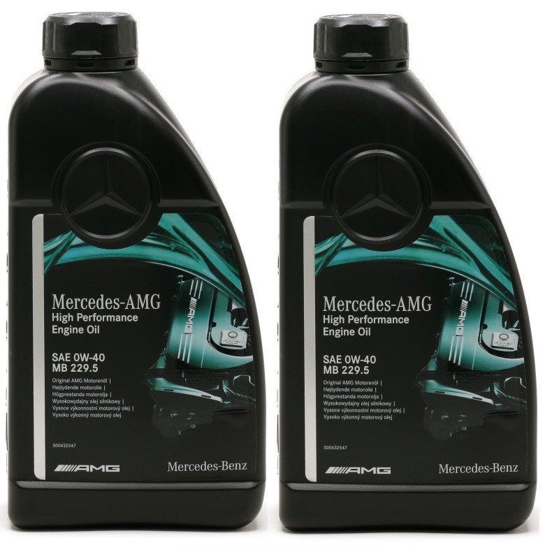 Original Mercedes Benz AMG High Performance MB 229.5 0W-40 Motoröl 2x 1l=2 Liter