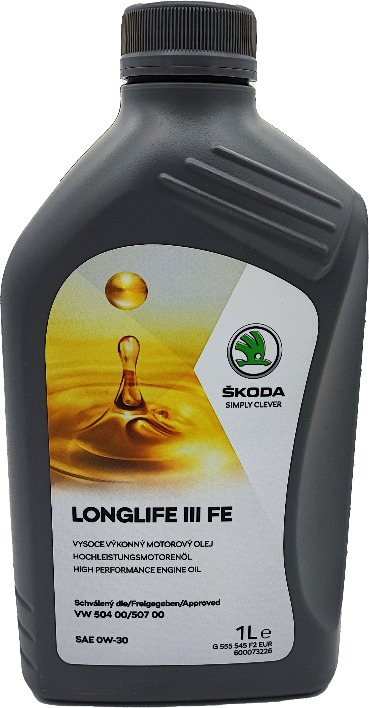 Original Skoda LongLife III FE 0W-30 Motorenöl Original GS55545F2EUR - 1l
