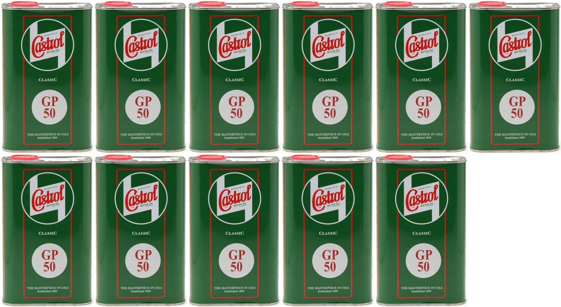 Castrol Classic GP SAE 50 Oldtimer Einbereichs Motoröl 11x 1l = 11 Liter