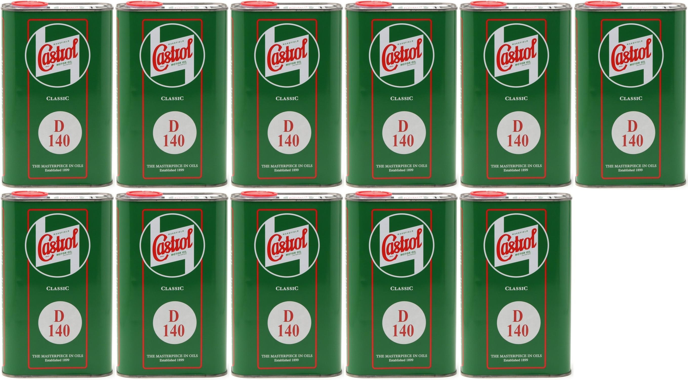 Castrol Classic D SAE 140 Monograde API GL 3 Getriebeöl 11x 1l = 11 Liter