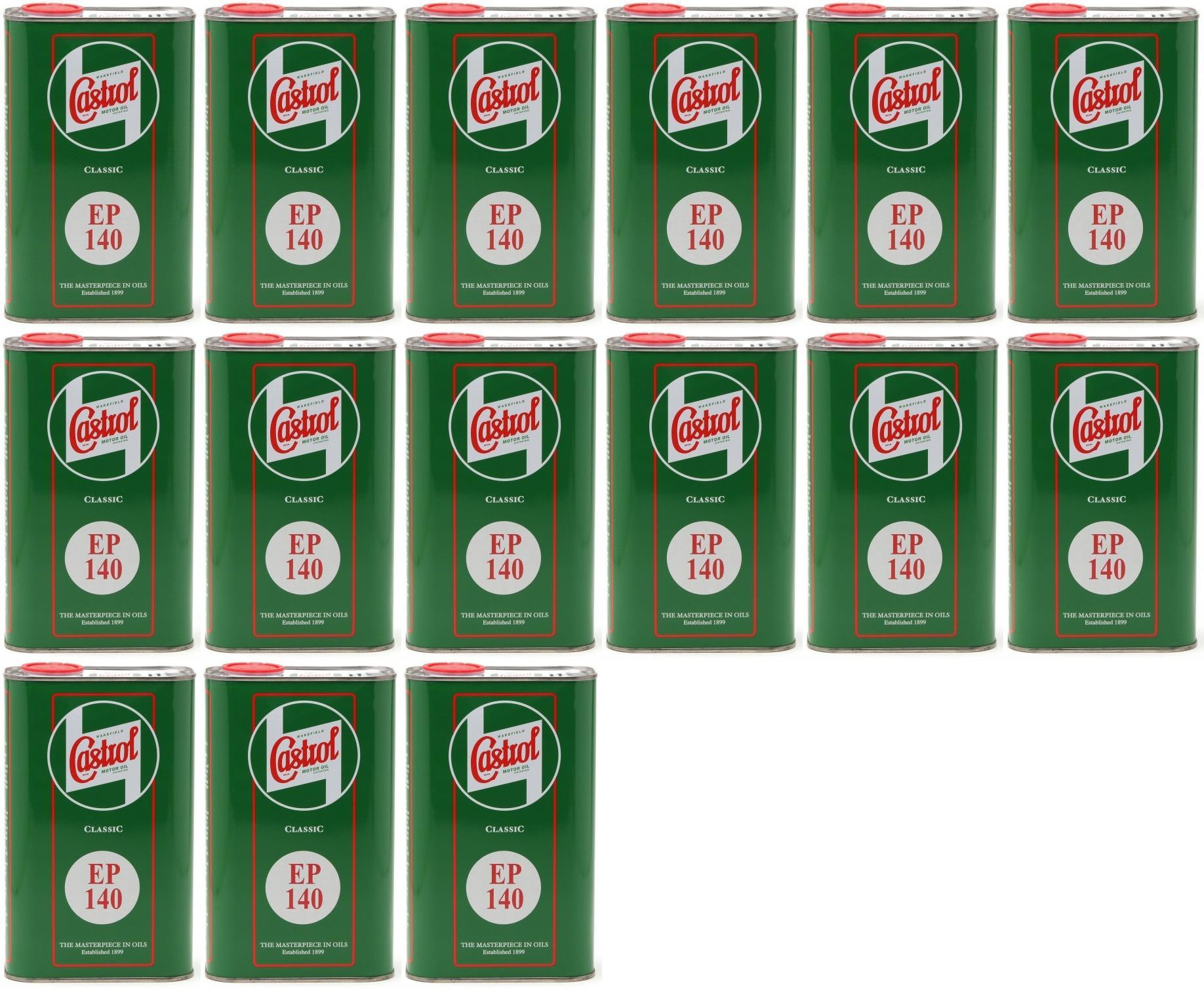 Castrol Classic EP SAE 140 Extreme Pressure API GL 4 Getriebeöl 15x 1l=15 Liter
