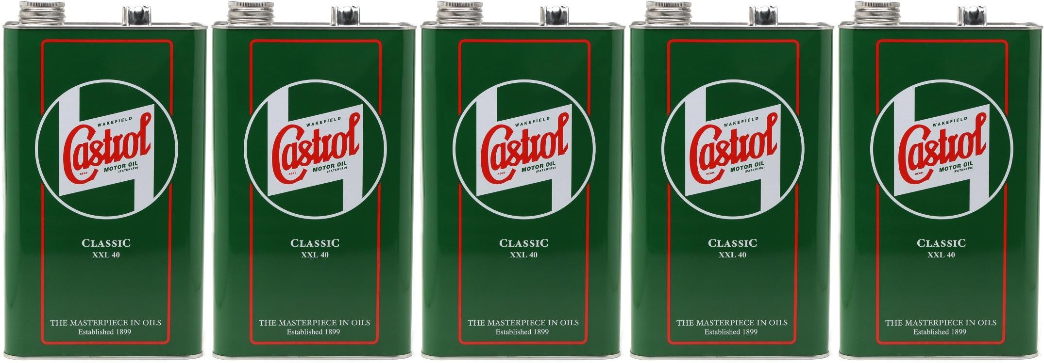 Castrol Classic XXL SAE 40 Oldtimer Einbereichs Motoröl 5x 5 = 25 Liter