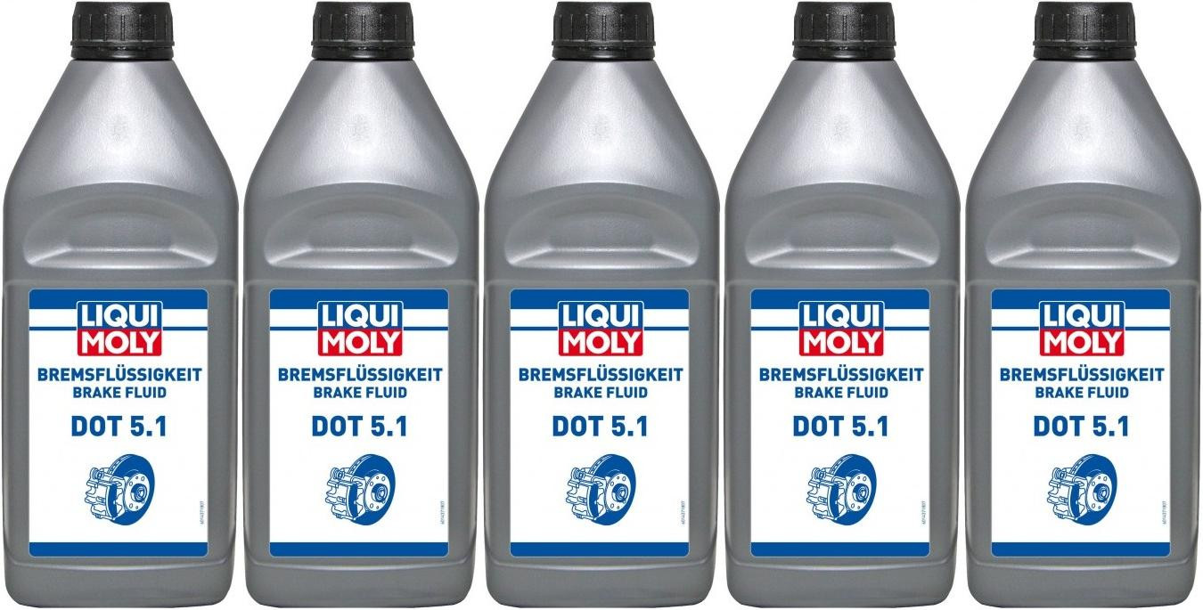 Liqui Moly 21162 Bremsflüssigkeit DOT 5.1 5x 1l = 5 Liter