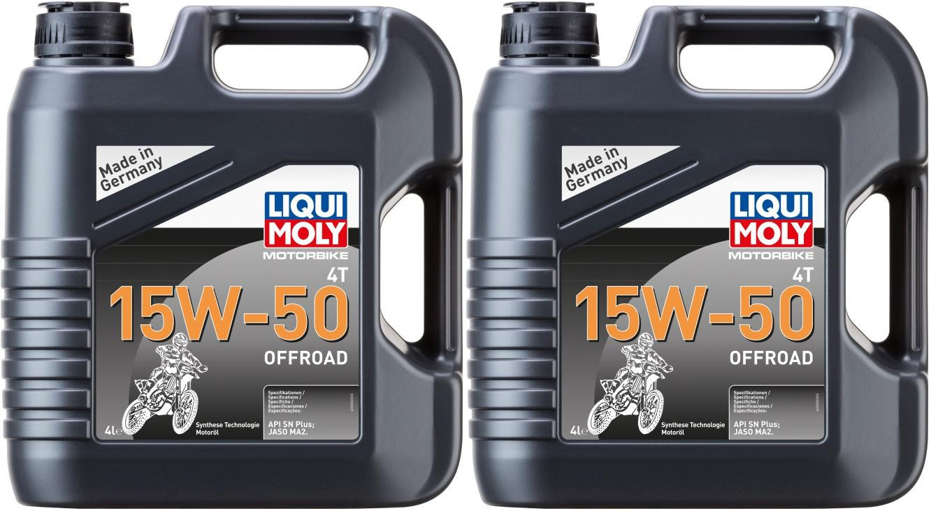 Liqui Moly 3058 Motorbike 4T 15W-50 Offroad 2x 4l = 8 Liter